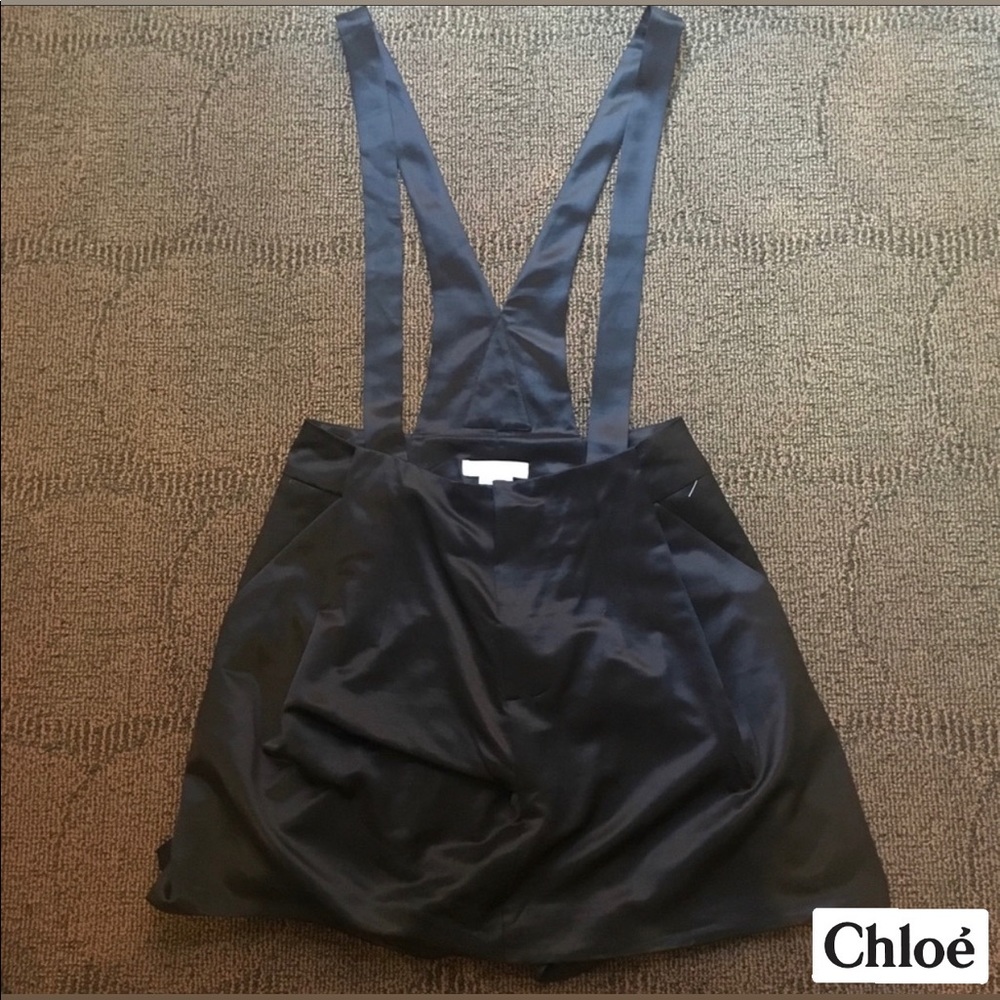 CHLOÉ - Silk Culottes Short Skort overalls, Size M
